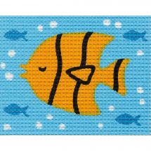 Kit de canevas pour enfant - Vervaco - Poisson