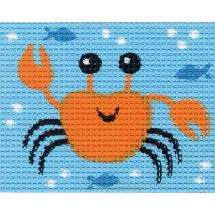 Kit de canevas pour enfant - Vervaco - Crabe