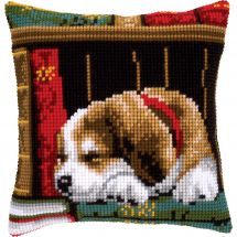 Kit de coussin gros trous - Vervaco - Chien dormant