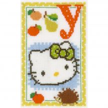 Kit broderie point de croix - Vervaco - Hello kitty lettre y