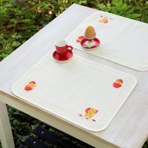 Kit de set de table à broder - Vervaco - Joyeuses pâques