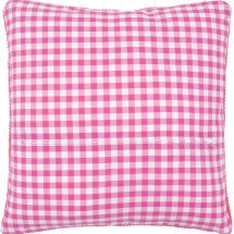 Dos de coussin - Vervaco - Vichy rose et blanc