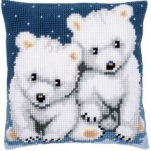 Kit de coussin gros trous - Vervaco - Oursons polaires