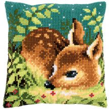 Kit de coussin gros trous - Vervaco - Cerf dans l'herbe