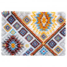 OdDdot CréAtion de Tapis et Canvas de Bricolage DIY Kit Tapis Point Noué  Kits de Tapis de Crochet Grande Taille Inachevé Décoration Intérieure Motif