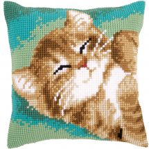 Kit de coussin gros trous - Vervaco - Chat