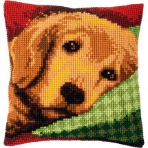 Kit de coussin gros trous - Vervaco - Petit chien endormi