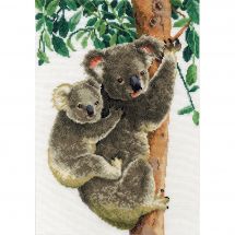 Kit broderie point de croix - Vervaco - Koala avec bébé