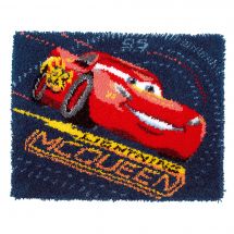 Kit de tapis point noué - Vervaco - Lightning McQueen