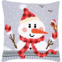 Kit de coussin gros trous - Vervaco - Bonhomme de neige