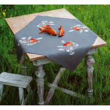 Kit de nappe à broder - Vervaco - Coquelicots