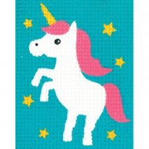 Kit de canevas pour enfant - Vervaco - Licorne