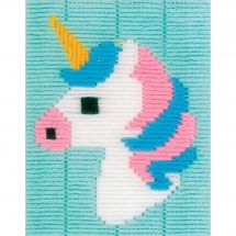 Kit de canevas pour enfant - Vervaco - Licorne