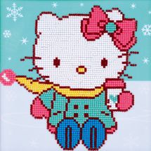 Kit de broderie Diamant - Vervaco - Hello Kitty dans la neige