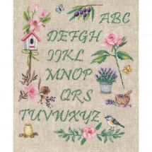 Kit point de croix - Vervaco - Alphabet de jardin
