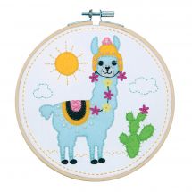 Kit de broderie sur tambour enfant  - Vervaco - Lama
