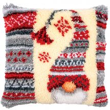 Kit de coussin point noué - Vervaco - Lutin de Noël