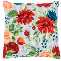 Kit de coussin gros trous - Vervaco - Pivoines 2