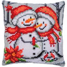 Kit de coussin gros trous - Vervaco - Bonhommes de neige