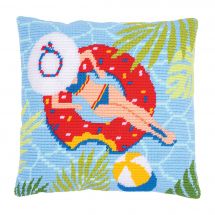 Kit de coussin canevas - Vervaco - Piscine