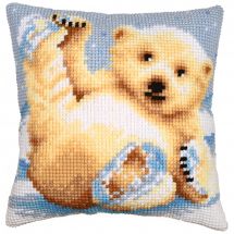 Kit de coussin gros trous - Vervaco - Petit ours polaire