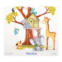 Kit broderie point de croix - Vervaco - Dans la cabane