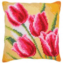 Kit de coussin gros trous - Vervaco - Tulipes
