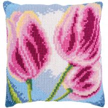 Kit de coussin gros trous - Vervaco - Tulipes