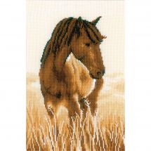 Kit broderie point de croix - Vervaco - Cheval
