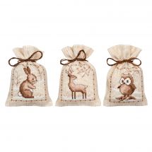 Kit de sachet senteur à broder - Vervaco - Animaux d'hiver