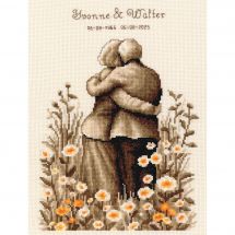 Kit broderie point de croix - Vervaco - L'amour éternel