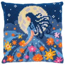 Kit de coussin gros trous - Vervaco - Fille de la lune