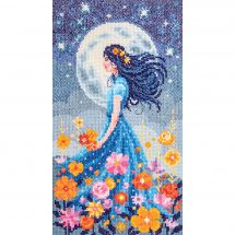 Kit broderie point de croix - Vervaco - Fille de la lune