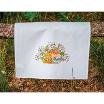 Kit de serviette de cuisine à broder - Vervaco - Happy Bee