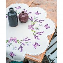 Kit de nappe à broder - Vervaco - Lavande