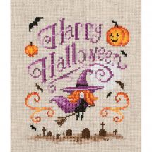 Kit broderie point de croix - Vervaco - Happy Halloween