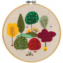 Kit de broderie sur tambour - Vervaco - Forêt en automne