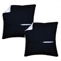 Dos de coussin - Vervaco - 2 dos de coussin 45 x 45 cm - Noir