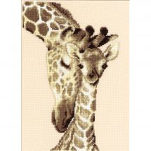 Kit point de croix - Vervaco - Famille de girafes