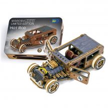 Puzzle Mécanique 3D Bois - Wooden City - Hot Rod