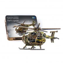 Puzzle Mécanique 3D Bois - Wooden City - Hélicoptère