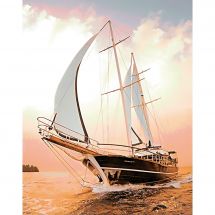 Kit de broderie Diamant - Wizardi - Yacht