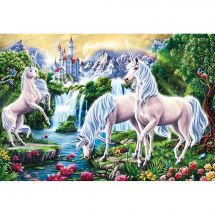 Kit de broderie Diamant - Wizardi - Licornes
