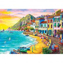 Kit de broderie Diamant - Wizardi - Bord de mer
