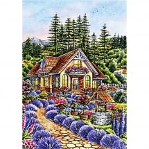 Kit de broderie Diamant - Wizardi - Petite maison dans le jardin