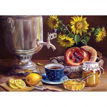 Kit de broderie Diamant - Wizardi - Samovar