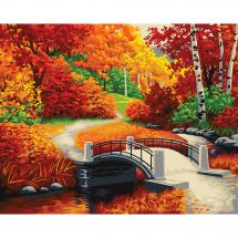Kit de peinture par numéro - Wizardi - Automne doré