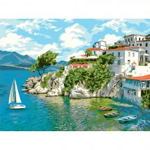 Kit de peinture par numéro - Wizardi - Skiathos