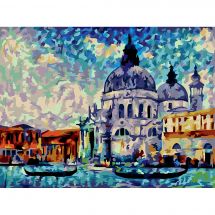 Kit de peinture par numéro - Wizardi - Venise colorée