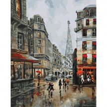 Kit de peinture par numéro - Wizardi - Journée à Paris